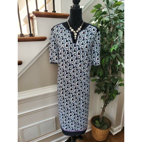 Bloomingdale's Basler Women's Multicolor Polyamide 3/4 Sleeve Knee Length Dress - Picture 1 of 10